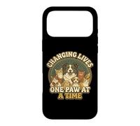 Carcasa para iPhone 17 Pro MAX Diseño Vintage de Rescate de Mascotas Que Cambia Vidas una Pata a la Vez