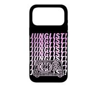 Carcasa para iPhone 17 Pro MAX Disfraz de DJ de batería y bajo para Chica de Pink Junglist, Jungle Mix Music