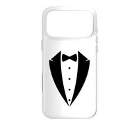 Carcasa para iPhone 17 Pro MAX Disfraz de Esmoquin, Divertido Vestido con Botones de Pajarita