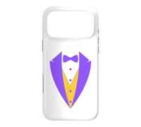 Carcasa para iPhone 17 Pro MAX Disfraz de Esmoquin, Divertido Vestido con Botones de Pajarita