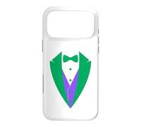 Carcasa para iPhone 17 Pro MAX Disfraz de Esmoquin, Divertido Vestido con Botones de Pajarita