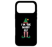 Carcasa para iPhone 17 Pro MAX Disfraz de Grupo de Elfos de Navidad con Texto en inglés I'm The Bossy El
