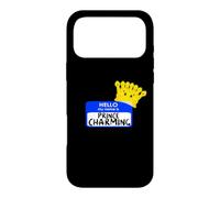 Carcasa para iPhone 17 Pro MAX Disfraz de Halloween fácil con Texto en inglés «My Name Is Prince»