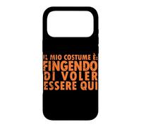 Carcasa para iPhone 17 Pro MAX Disfraz de Halloween: Fingendo di Voler Essere Qui - Italiano