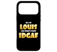 Carcasa para iPhone 17 Pro MAX Disfraz de Louis Idgaf Funny Meme Disfraz de Halloween para Louis
