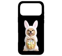 Carcasa para iPhone 17 Pro MAX Disfraz de Perro Cocker Spaniel con Conejito de Pascua