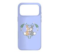 Carcasa para iPhone 17 Pro MAX Disney Bambi Thumper & Miss Bunny Floral Heart Valentine's