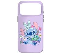 Carcasa para iPhone 17 Pro Max Disney Lilo & Stitch Cute Easter Bunny Stitch and Scrump