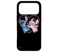 Carcasa para iPhone 17 Pro Max Disney Lilo y Stitch Angel se besan en forma de corazón