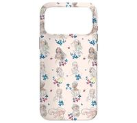 Carcasa para iPhone 17 Pro Max Disney Princess Tiana Belle Jasmine Ariel Sketch Floral Rosa