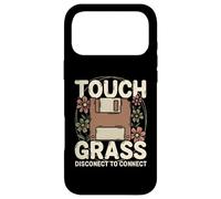 Carcasa para iPhone 17 Pro MAX Disquete Retro Touch Grass Disconnect para conectar