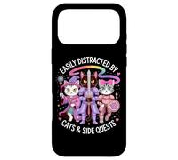 Carcasa para iPhone 17 Pro MAX Distraído por Gatos y misiones secundarias Cute Hero Cats Geek Girls