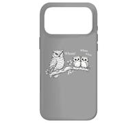 Carcasa para iPhone 17 Pro MAX Divertida Camiseta gramática de búho para Profesores de inglés y Nerds de Palabras