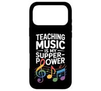 Carcasa para iPhone 17 Pro MAX Divertida enseñar música es mi súper Poder Diciendo