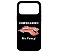 Carcasa para iPhone 17 Pro MAX Divertida Novedad You'Re Bacon' Me Crazy Tocino