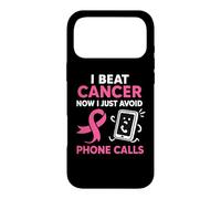Carcasa para iPhone 17 Pro MAX Divertida superviviente de cáncer de Mama Pink Ribbon Warrior Antisocial