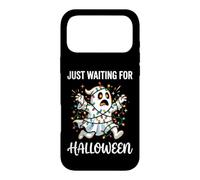 Carcasa para iPhone 17 Pro MAX Divertidas Luces de Navidad Fantasmas Esperando Halloween