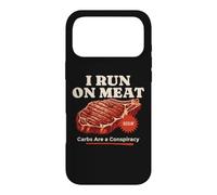 Carcasa para iPhone 17 Pro MAX Divertidísimo Filete cetogénico carnívoro de I Run on Meat Carbs Conspiracy