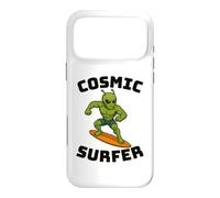Carcasa para iPhone 17 Pro MAX Divertido alienígena cósmico Surfista Amante del Surf Regalo para Hombres, Mujeres y niños