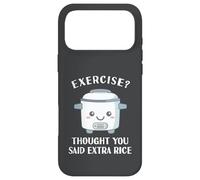 Carcasa para iPhone 17 Pro MAX Divertido Arrocera Ejercicio Asiático Amor Comida China Lejano Oriente