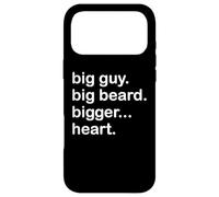Carcasa para iPhone 17 Pro MAX Divertido - Big Guy Big Beard Bigger Heart