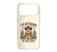 Carcasa para iPhone 17 Pro MAX Divertido Corgi Cowboy in Low Places Country Friends Dog Humor