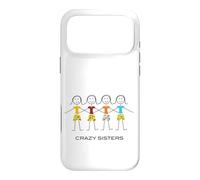 Carcasa para iPhone 17 Pro MAX Divertido diseño de Hermanas locas, Cuatro Hermanas y 4 Hermanas