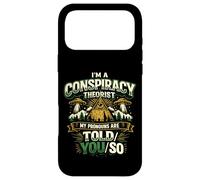 Carcasa para iPhone 17 Pro MAX Divertido Diseño Retro para Teóricos de Conspiraciones