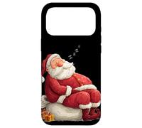 Carcasa para iPhone 17 Pro MAX Divertido Disfraz de Papá Noel Durmiente Pero Viene para Navidad