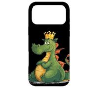 Carcasa para iPhone 17 Pro MAX Divertido dragón Gordo con Corona para los Amantes de los Dragones de Dibujos Animados