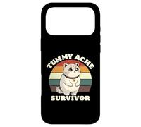 Carcasa para iPhone 17 Pro MAX Divertido Gato Dolor de estómago Mi Barriga Duele Dolor de Barriga Sobreviviente