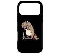 Carcasa para iPhone 17 Pro MAX Divertido Grumpy T-Rex Dinosaurio Scooter Dibujos Animados