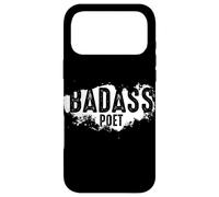 Carcasa para iPhone 17 Pro MAX Divertido Poeta Autor Escritor Poesía Amante Libro Trabajo Literario