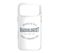 Carcasa para iPhone 17 Pro MAX Divertido Radiología Juego de Palabras Radiólogo Humor