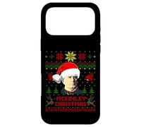 Carcasa para iPhone 17 Pro MAX Divertido suéter Feo de Navidad del Presidente Mckinley de William