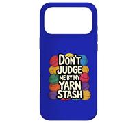 Carcasa para iPhone 17 Pro MAX Divertido Tejido NO ME JUZGUETES por MI Hilo