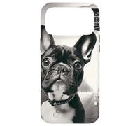 Carcasa para iPhone 17 Pro MAX Divertido UFO Bulldog Francés Selfie Alien Frenchie