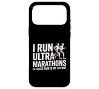 Carcasa para iPhone 17 Pro MAX Divertido Ultra Maratón Diciendo Dolor Es Mi Amigo Corredor