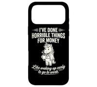 Carcasa para iPhone 17 Pro MAX Divertido Unicornio Sarcástico Despertar Temprano Humor Mágico Cansado