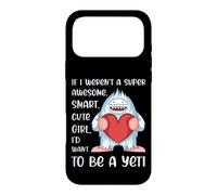 Carcasa para iPhone 17 Pro MAX Divertido Yeti Amante Chica Mujer Cita Abominable Muñeco de Nieve Frase