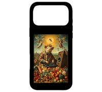 Carcasa para iPhone 17 Pro MAX DJ Pig Crown Auriculares Ángeles Comida Música Fiesta Granjero
