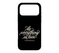 Carcasa para iPhone 17 Pro MAX Do Everything In Love 1 Corintios 16:14 Versículo bíblico de fe