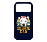 Carcasa para iPhone 17 Pro MAX Dogo Argentino Dog Dad Retro Vintage Mis Perros Son Mi Cardio