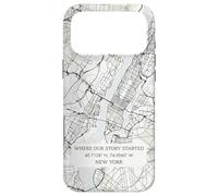 Carcasa para iPhone 17 Pro MAX Donde comenzó Nuestra Historia - Mapa de la Ciudad de Nueva York