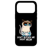 Carcasa para iPhone 17 Pro MAX Don't Bother Me Right Meow Funny Sarcastic Gaming Cat Meme
