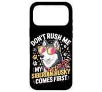 Carcasa para iPhone 17 Pro MAX Don't Rush Me My Siberian Husky Comes First