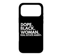 Carcasa para iPhone 17 Pro MAX Dope Black Woman Agente inmobiliario Agente inmobiliario afroamericano