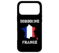 Carcasa para iPhone 17 Pro MAX Dordogne Francia Vintage Francia Bandera Mapa Diseño