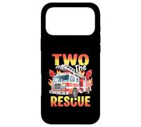 Carcasa para iPhone 17 Pro MAX Dos el camión de Bomberos de Rescate 2do cumpleaños Bombero Motor
