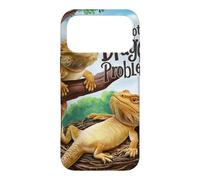 Carcasa para iPhone 17 Pro MAX Dragón Barbudo: Tengo un Problema de dragón Reptiles sarcásticos